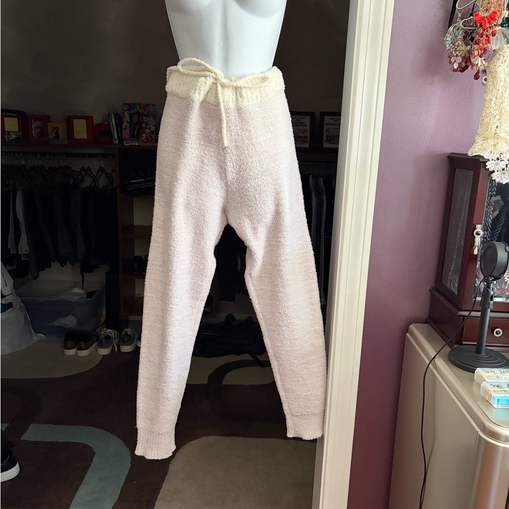 The Paper Store Mia & Tess Soft Fuzzy Boucle Sweater Lounge Leggings Tie Waist S